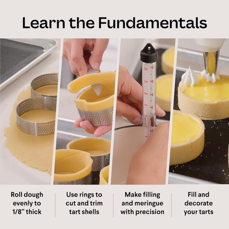 French Tart Baking Kit Unique Gift for Cooks Easy to Use Pastry Box Cake Funnel Perfect for Bakers Girlfriend High Quality Specialty Gadget